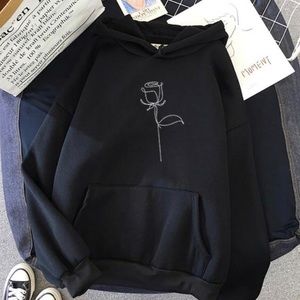 Finesty Rose Flower Hoodie